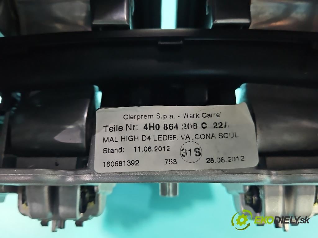 Audi A8 D4 2009-2017 3.0 V6 tdi 250 HP automatic 184 kW 2967 cm3 4- operadlo 4H0864206C (Lakťové opierky)