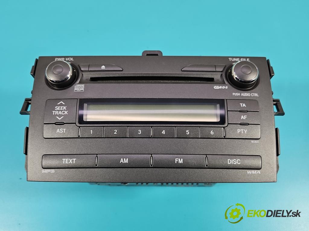 Toyota Corolla E15 2007-2014 1.4 D4D 90 HP manual 66 kW 1364 cm3 4- Radio originál 86120-02690