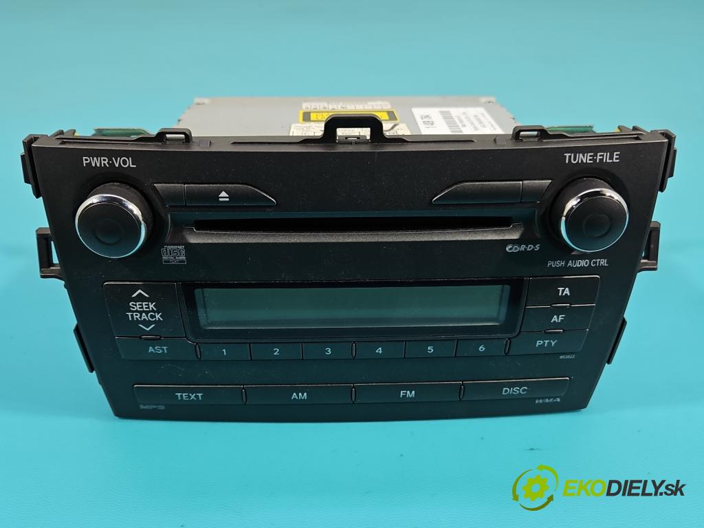 Toyota Corolla E15 2007-2014 1.4 D4D 90 HP manual 66 kW 1364 cm3 4- Radio originál 86120-02690