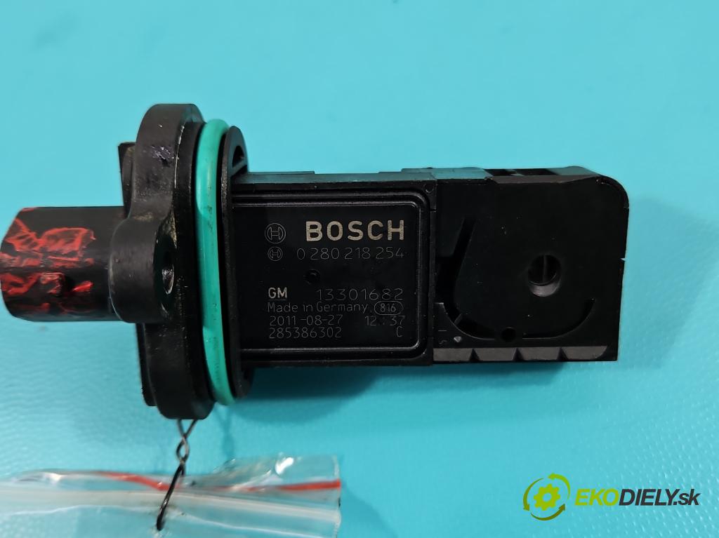 Opel Astra IV 2009-2015 1.4 T 140 HP manual 103 kW 1362 cm3 5- průtokoměr: 0280218254 (Váhy vzduchu)