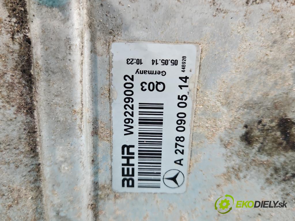 Mercedes CLS II C218 2010-2018 4.7 V8 (278922) automatic 315 kW 4664 cm3 4- Intercooler A2780900514 (Chladiče nasávaného vzduchu (intercoolery))