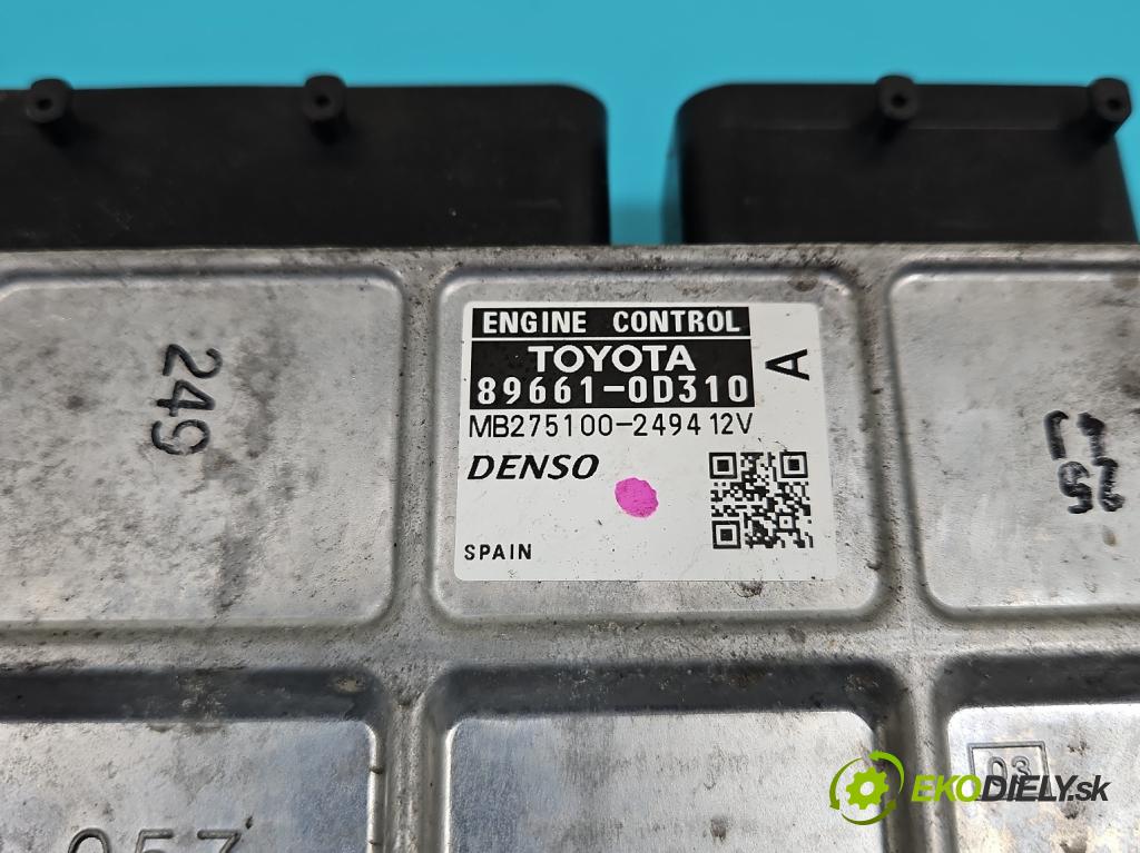 Toyota Yaris II 2005-2011 1.3 vvti 87 HP manual 64 kW 1298 cm3 5- riadiaca jednotka motora 89661-0D310