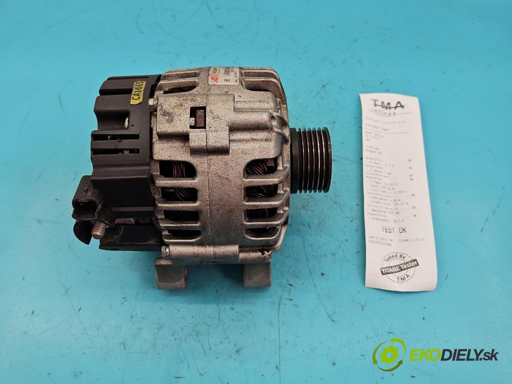Peugeot 407 1,8.0 16V 116 HP manual 85 kW 1749 cm3 4- Alternator  (Alternátory)