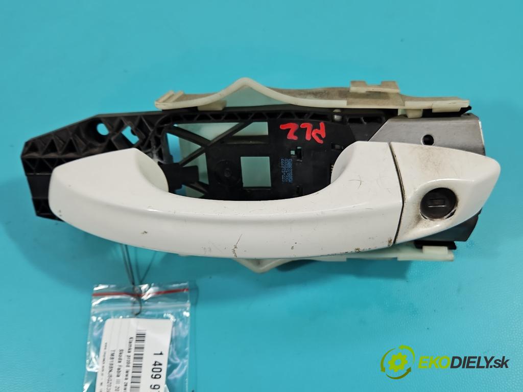 Skoda Fabia III 2014- 1.0 mpi 75 HP manual 55 kW 999 cm3 5- rukoväť predné ľavé mimo: 5L0837349A (Vonkajšie predné ľavé)