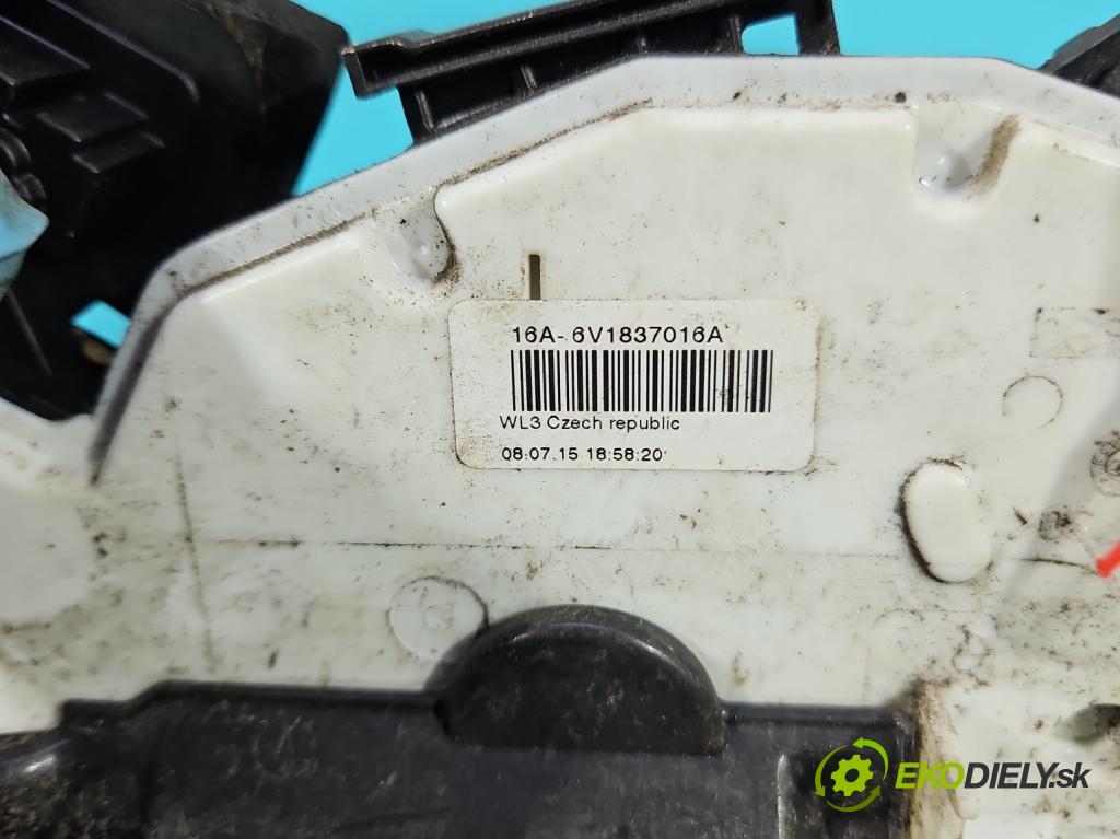 Skoda Fabia III 2014- 1.0 mpi 75 hp manual 55 kW 999 cm3 5- zámek přední pravý 6V1837016A