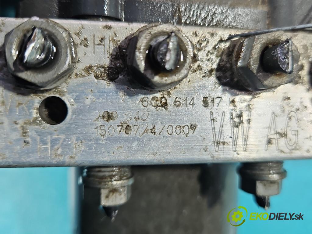 Skoda Fabia III 2014- 1.0 mpi 75 HP manual 55 kW 999 cm3 5- čerpadlo abs 6C0614517K (Pumpy ABS)