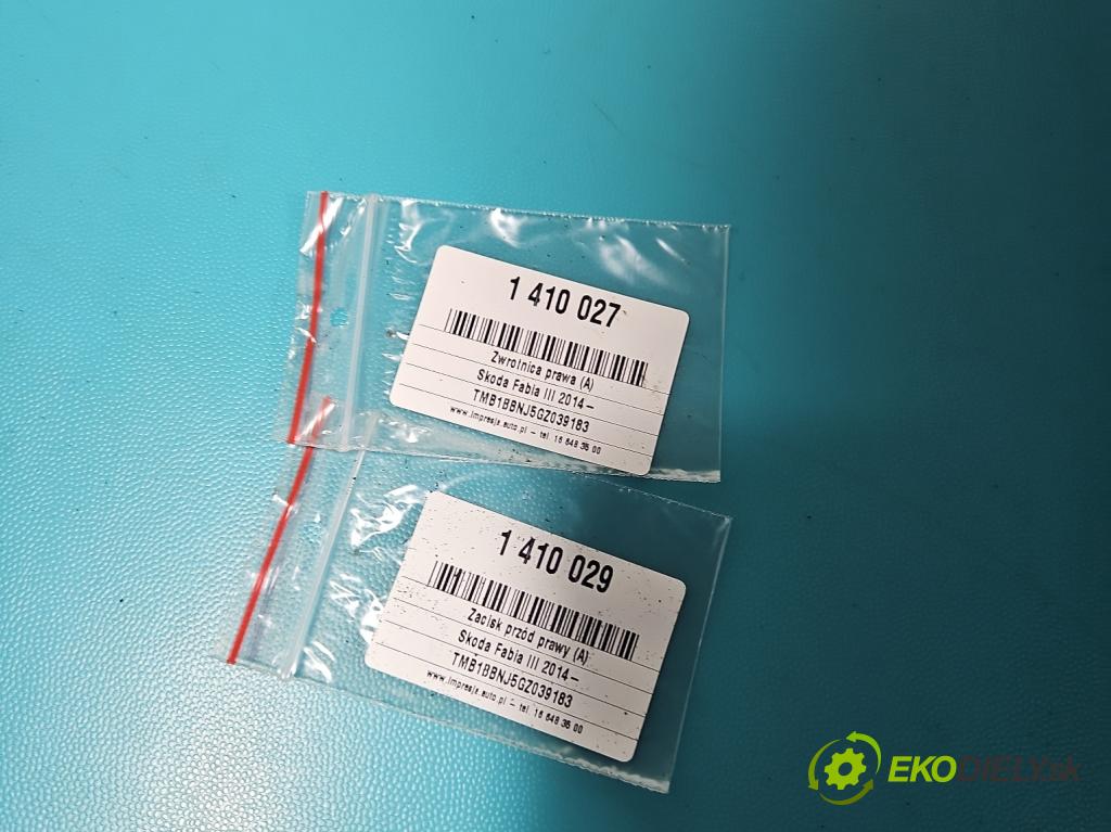 Skoda Fabia III 2014- 1.0 mpi 75 HP manual 55 kW 999 cm3 5- náboj pravé  (Náboje)