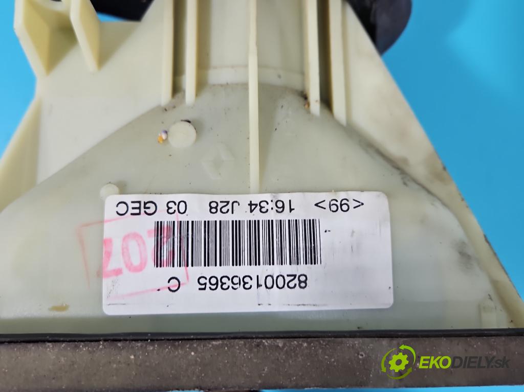 Renault Clio II 1998-2012 1.5 dci 82 HP manual 60 kW 1461 cm3 5- Páka: Změny: stupeň,rýchlosť 8200136365 (Rýchlostné páky / kulisy)