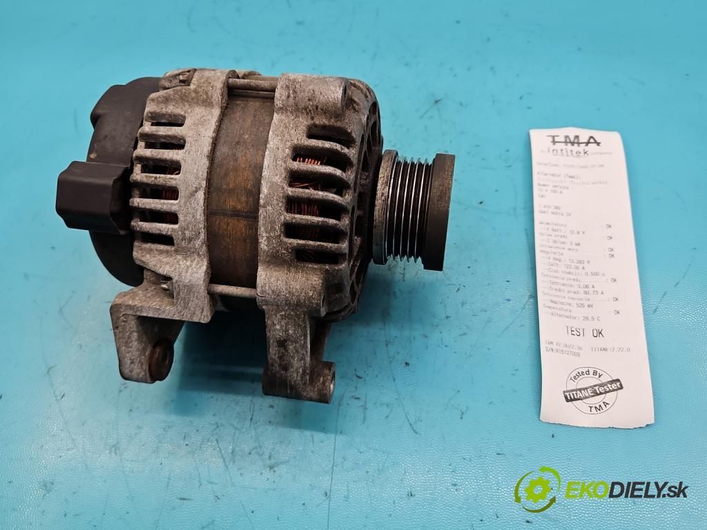 Opel Astra IV 2009-2015 1.4 T 140 HP manual 103 kW 1362 cm3 5- Alternator 13581885 (Alternátory)