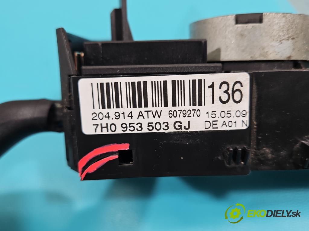 Seat Ibiza IV 6J 2008-2017 1.2 mpi 69KM manual 51 kW 1198 cm3 5- prepínač komplex: 7H0953503GJ (Prepínače, spínače, tlačidlá a ovládače kúrenia)