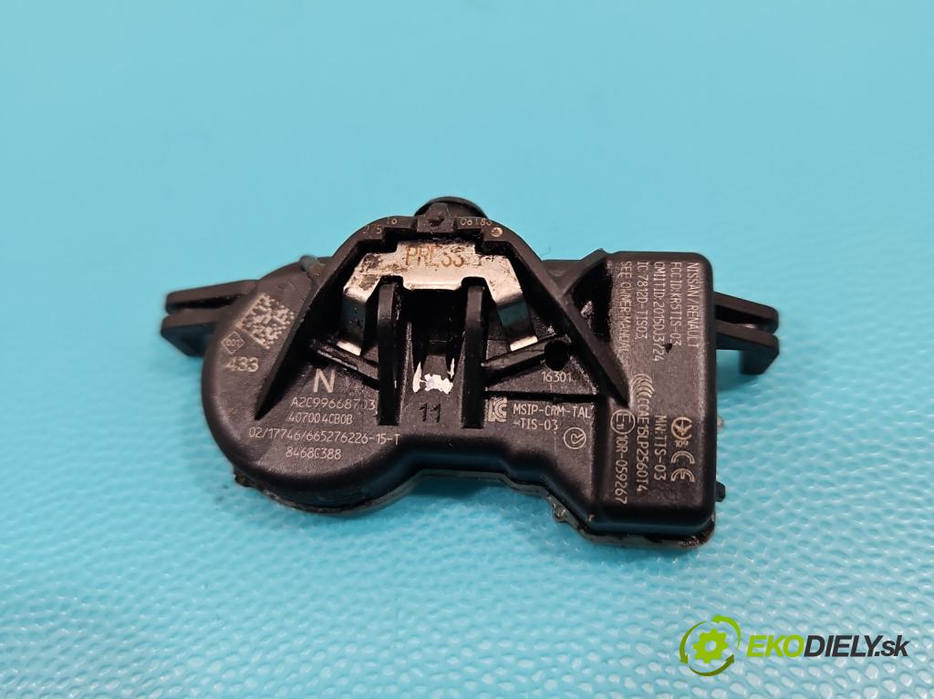 Renault Megane IV 2016-2024 1.2 Tce 132 hp manual 97 kW 1197 cm3 5- snímač tlaku pneumatika A2C99668703 (Snímače tlaku v pneumatikách)