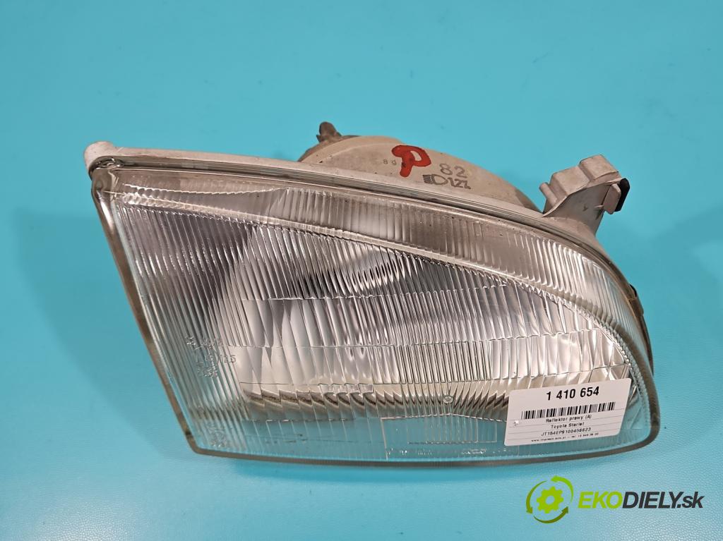 Toyota Starlet 1.3 16v 75 HP manual 55 kW 1332 cm3 5- Reflektor: pravý  (Pravé)