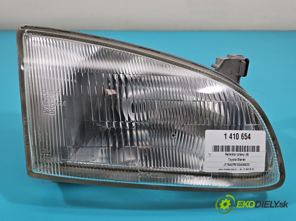 Toyota Starlet 1.3 16v 75 HP manual 55 kW 1332 cm3 5- Reflektor: pravý  (Pravé)