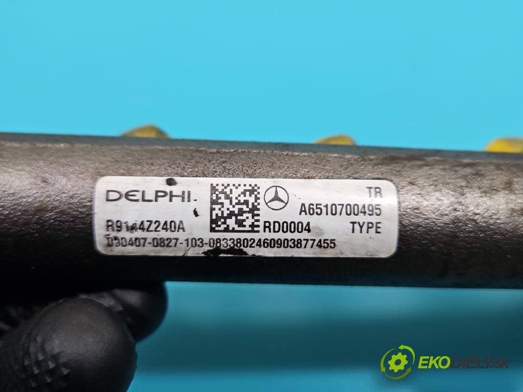 Mercedes Sprinter II 906 2006-  2.1 CDI 129 HP manual 95 kW 2143 cm3 5- lišta vstrekovacia A6510700495 (Vstrekovacie lišty)