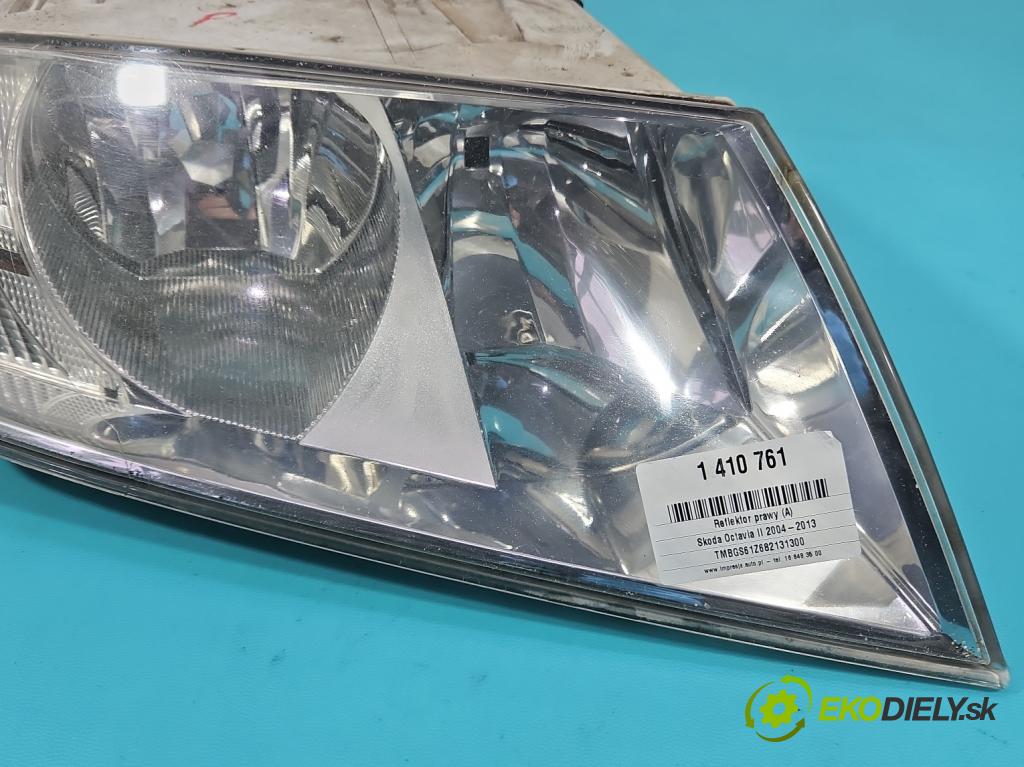 Skoda Octavia II 2004-2013 1.9 TDI (BLS) 105 HP manual 77 kW 1896 cm3 5- Reflektor: pravý  (Pravé)