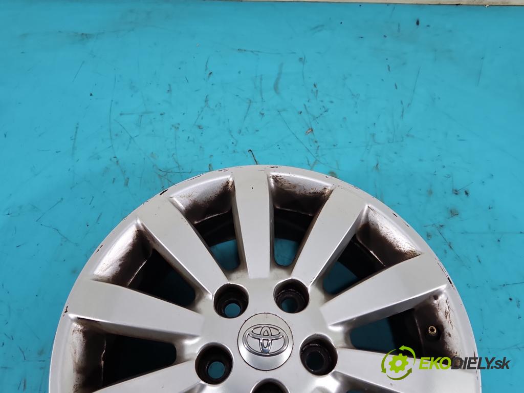 Toyota Corolla E15 2007-2014 1.4 D4D 90 HP manual 66 kW 1364 cm3 4- Felga hliník: 16" komplet PZ406-E067B-ZC