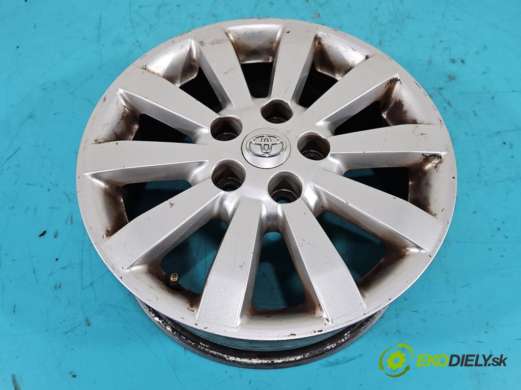 Toyota Corolla E15 2007-2014 1.4 D4D 90 HP manual 66 kW 1364 cm3 4- Felga hliník: 16" komplet PZ406-E067B-ZC