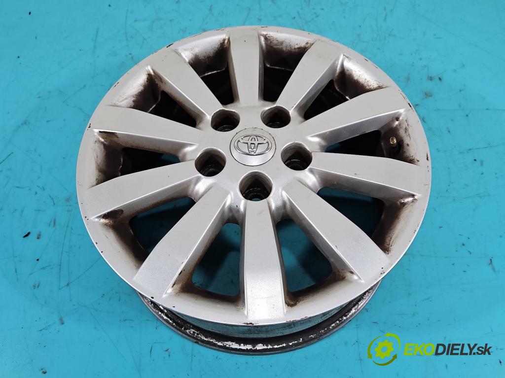 Toyota Corolla E15 2007-2014 1.4 D4D 90 HP manual 66 kW 1364 cm3 4- Felga hliník: 16" komplet PZ406-E067B-ZC