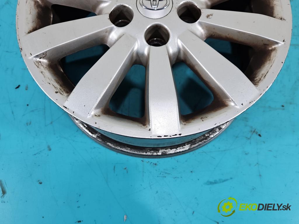 Toyota Corolla E15 2007-2014 1.4 D4D 90 HP manual 66 kW 1364 cm3 4- Felga hliník: 16" komplet PZ406-E067B-ZC