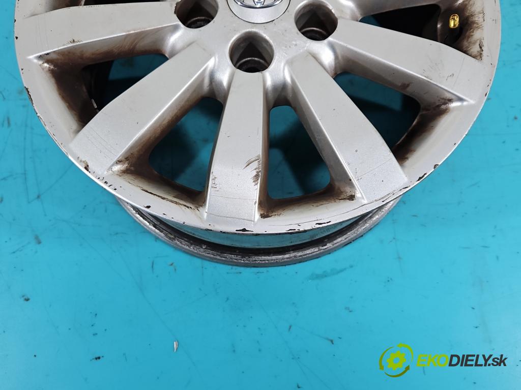 Toyota Corolla E15 2007-2014 1.4 D4D 90 HP manual 66 kW 1364 cm3 4- Felga hliník: 16" komplet PZ406-E067B-ZC