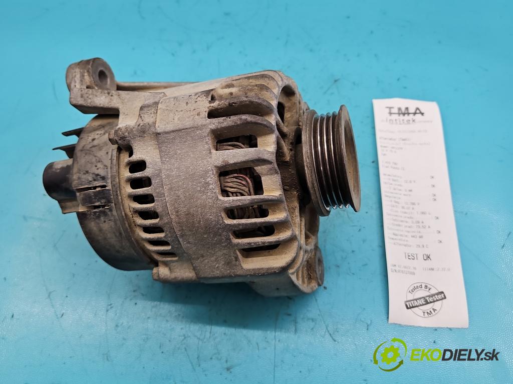 Fiat Punto II 1999-2010 1.2 60 HP manual 44 kW 1242 cm3 5- Alternator 46843093 (Alternátory)