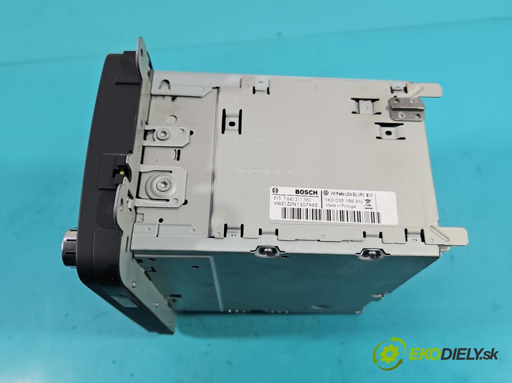 Vw Touran I 2003-2015 1.4 tsi 140 HP manual 103 kW 1390 cm3 5- Radio originál 1K0035186AN