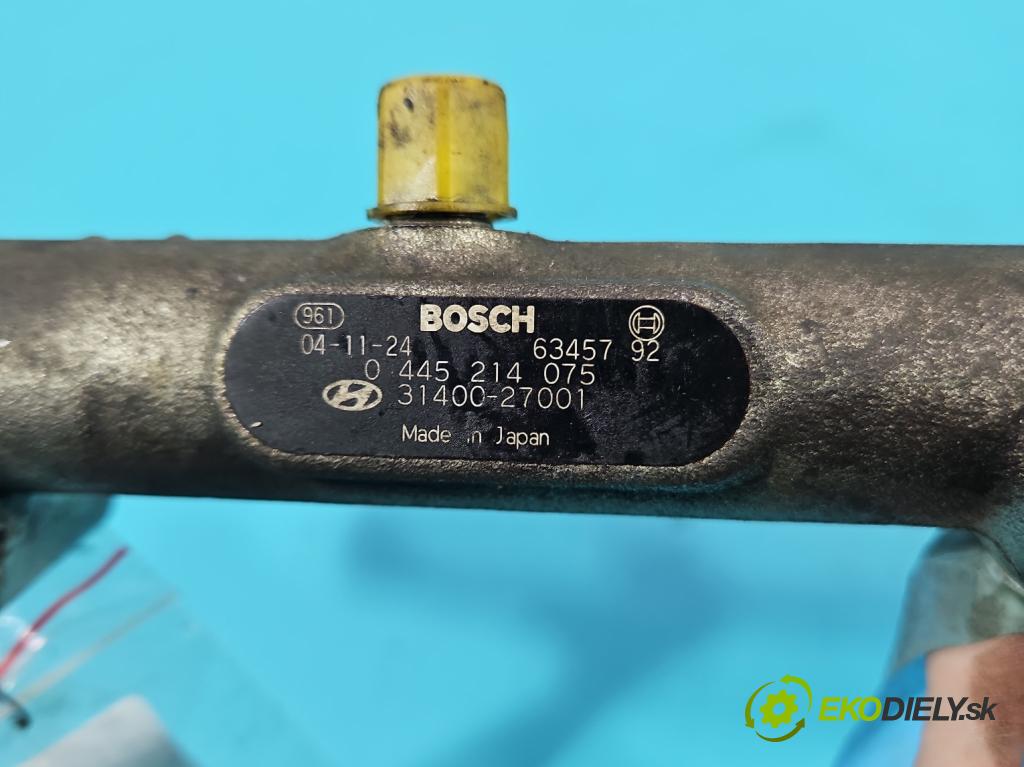 Hyundai Tucson I 2004-2009 2.0 crdi 113 HP automatic 83 kW 1991 cm3 5- lišta vstrekovacia 0445214075 (Vstrekovacie lišty)