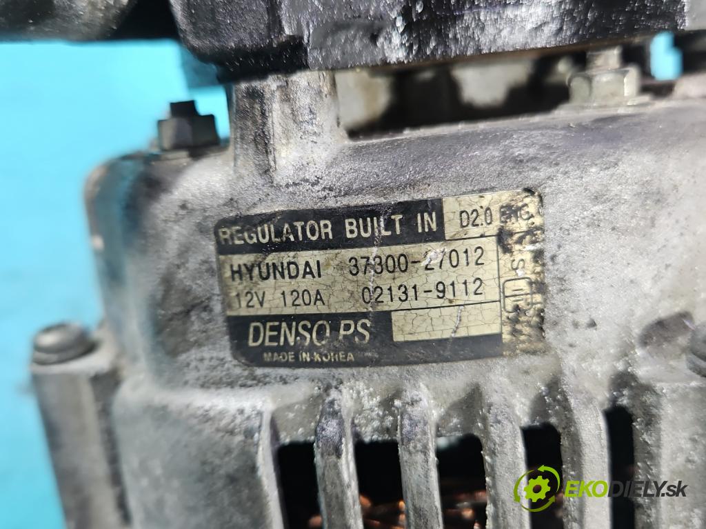 Hyundai Tucson I 2004-2009 2.0 crdi 113 HP automatic 83 kW 1991 cm3 5- Alternator 37300-27012 (Alternátory)