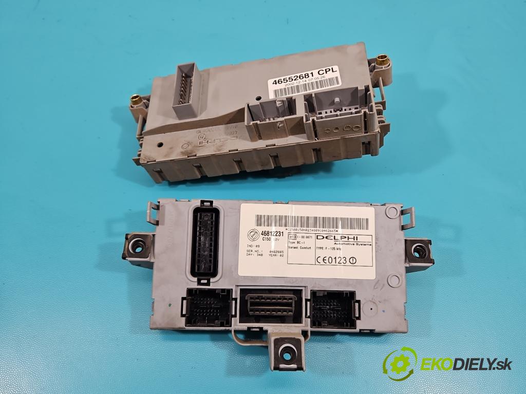 Fiat Punto II 1999-2010 1.2 60 hp manual 44 kW 1242 cm3 5- skříňka pojistková 46812228NPL (Pojistkové skříňky)