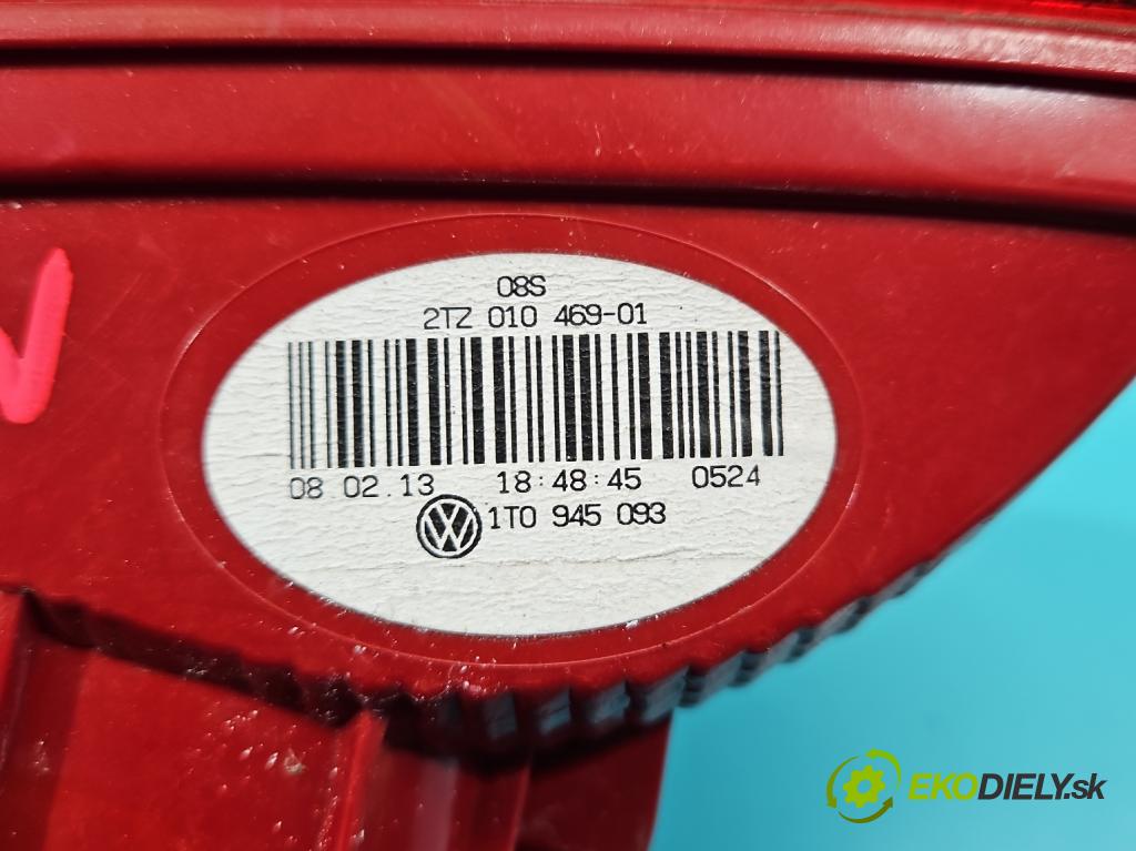 Vw Touran I 2003-2015 1.4 tsi 140 HP manual 103 kW 1390 cm3 5- svetlo / reflektor zadné ľavé 2TZ010469-01 (Kľučka dverí ostatné)