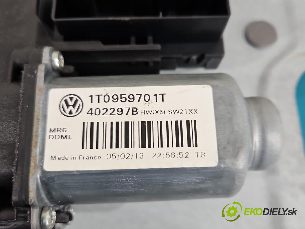 Vw Touran I 2003-2015 1.4 tsi 140 hp manual 103 kW 1390 cm3 5- mechanismus stahování přední levý 1T1837729BC