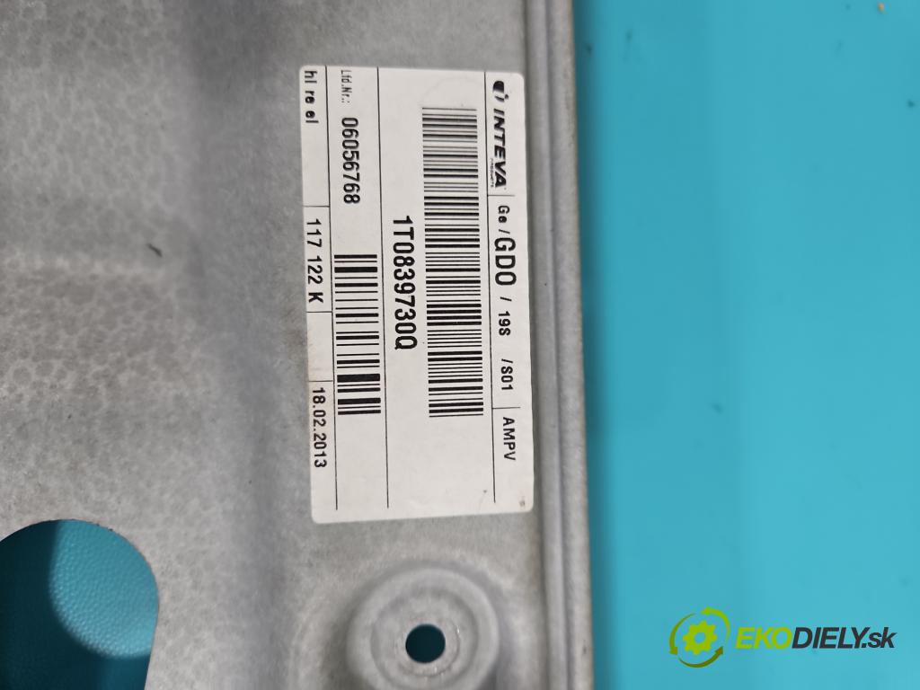 Vw Touran I 2003-2015 1.4 tsi 140 hp manual 103 kW 1390 cm3 5- mechanismus stahování zadní pravý 5K0959704A