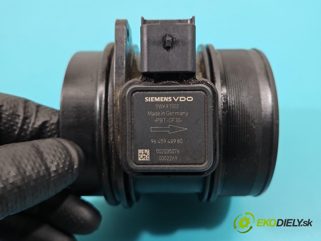 Peugeot 407 2.0 hdi 136 HP manual 100 kW 1997 cm3 5- průtokoměr: 5WK97002 (Váhy vzduchu)