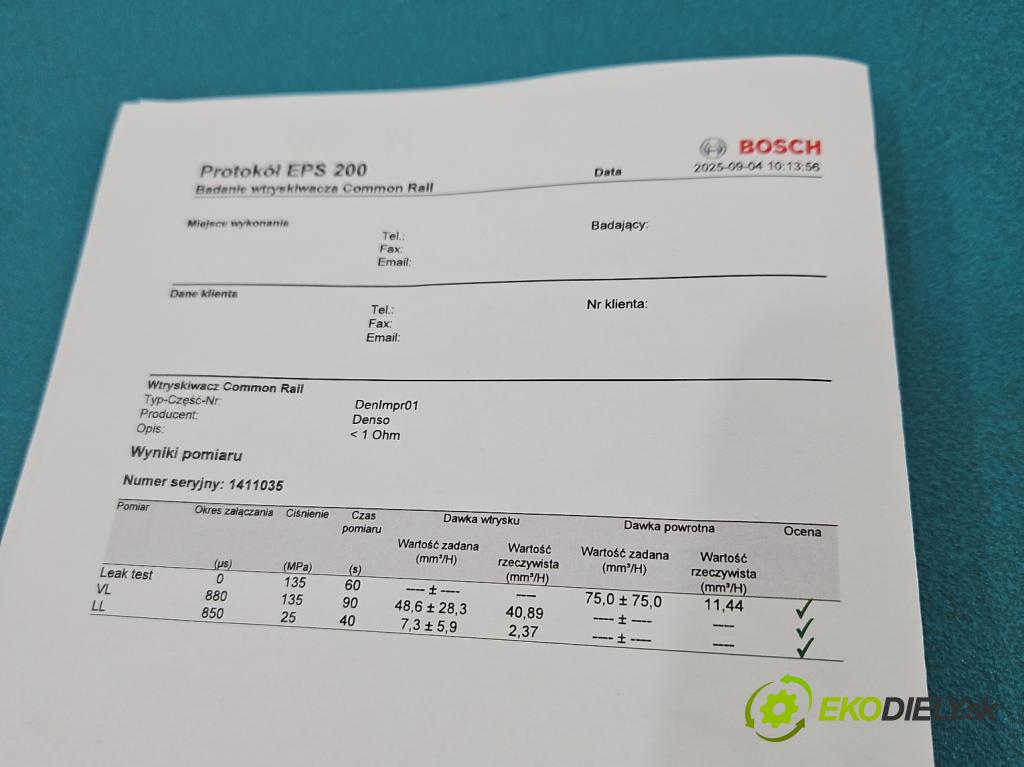 Toyota Avensis II T25 2003-2008 2.0 D4D 116 HP manual 85 kW 1995 cm3 5- vstrek 23670-0G010 (Vstrekovač paliva)