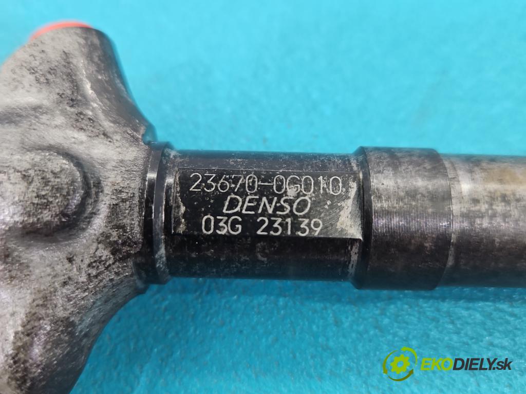 Toyota Avensis II T25 2003-2008 2.0 D4D 116 HP manual 85 kW 1995 cm3 5- vstrek 23670-0G010 (Vstrekovač paliva)