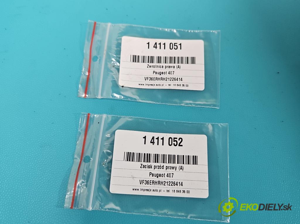 Peugeot 407 2.0 hdi 136 HP manual 100 kW 1997 cm3 5- náboj pravé  (Náboje)