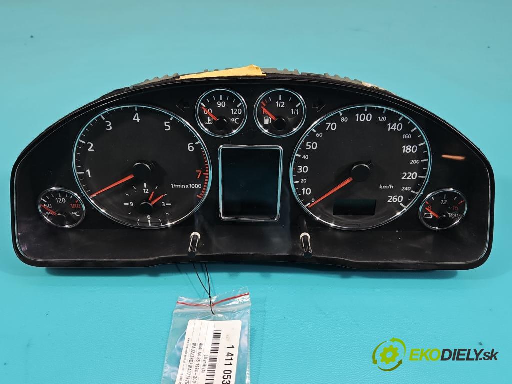 Audi A4 B5 1994-2001 1.8 20v 125 HP manual 92 kW 1781 cm3 4- prístrojovka/ budíky 8D0919880N (Prístrojové dosky, displeje)