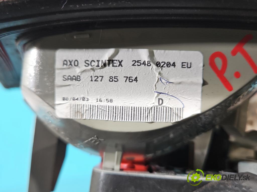 Saab 9-3 II 2002-2012 2.0 16V T 150 HP manual 110 kW 1998 cm3 4- svetlo / reflektor zadné pravé 12785764 (Kľučka dverí ostatné)