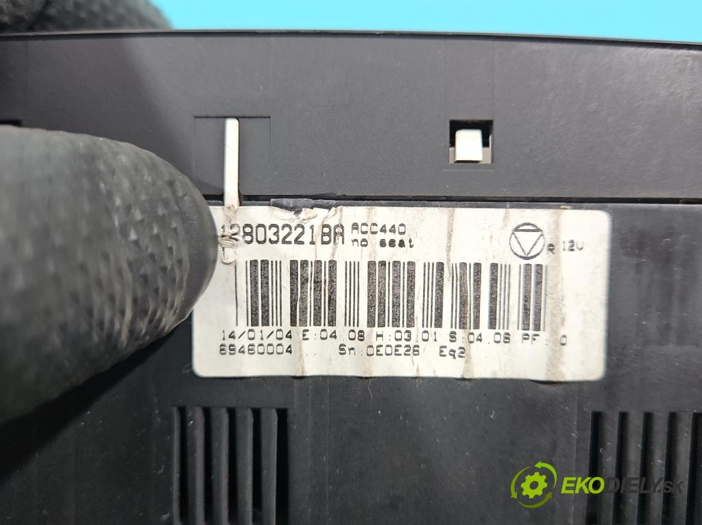 Saab 9-3 II 2002-2012 2.0 16V T 150 HP manual 110 kW 1998 cm3 4- panel kúrenia 12803221BA