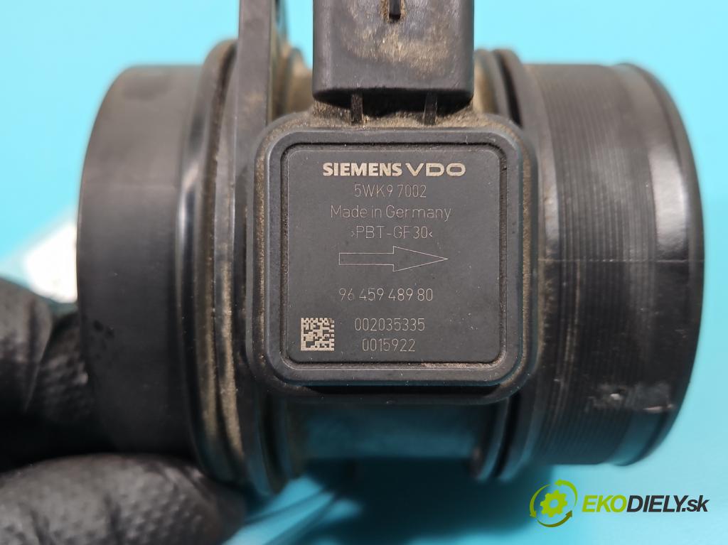 Peugeot 407 2.0 HDI 136 HP manual 100 kW 1997 cm3 5- průtokoměr: 5WK97002 (Váhy vzduchu)