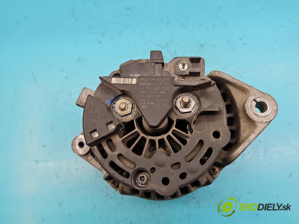 Opel Vectra C 2002-2008 1.8 16v 122 HP manual 90 kW 1796 cm3 4- Alternator 0124415002 (Alternátory)