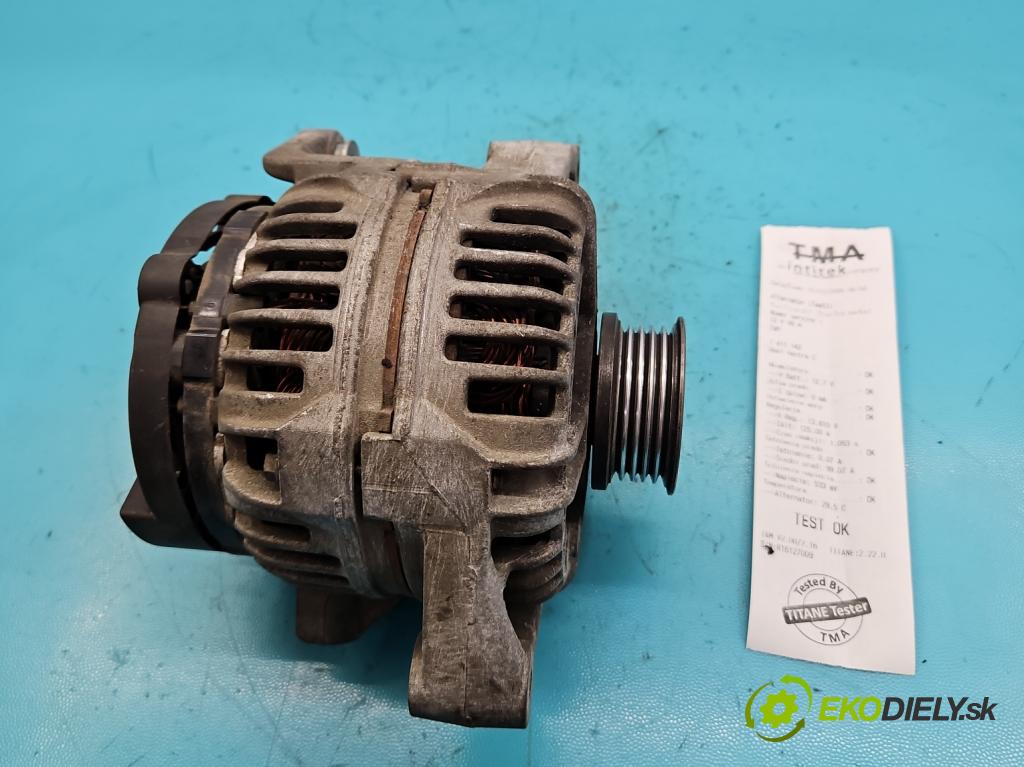 Opel Vectra C 2002-2008 1.8 16v 122 HP manual 90 kW 1796 cm3 4- Alternator 0124415002 (Alternátory)