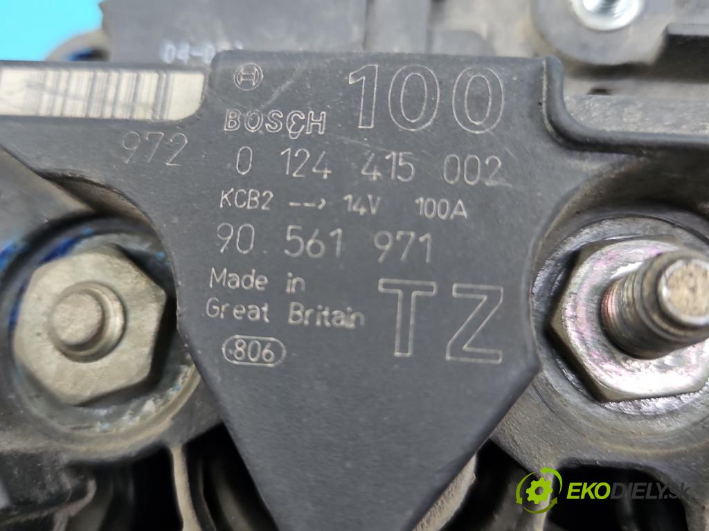 Opel Vectra C 2002-2008 1.8 16v 122 HP manual 90 kW 1796 cm3 4- Alternator 0124415002 (Alternátory)