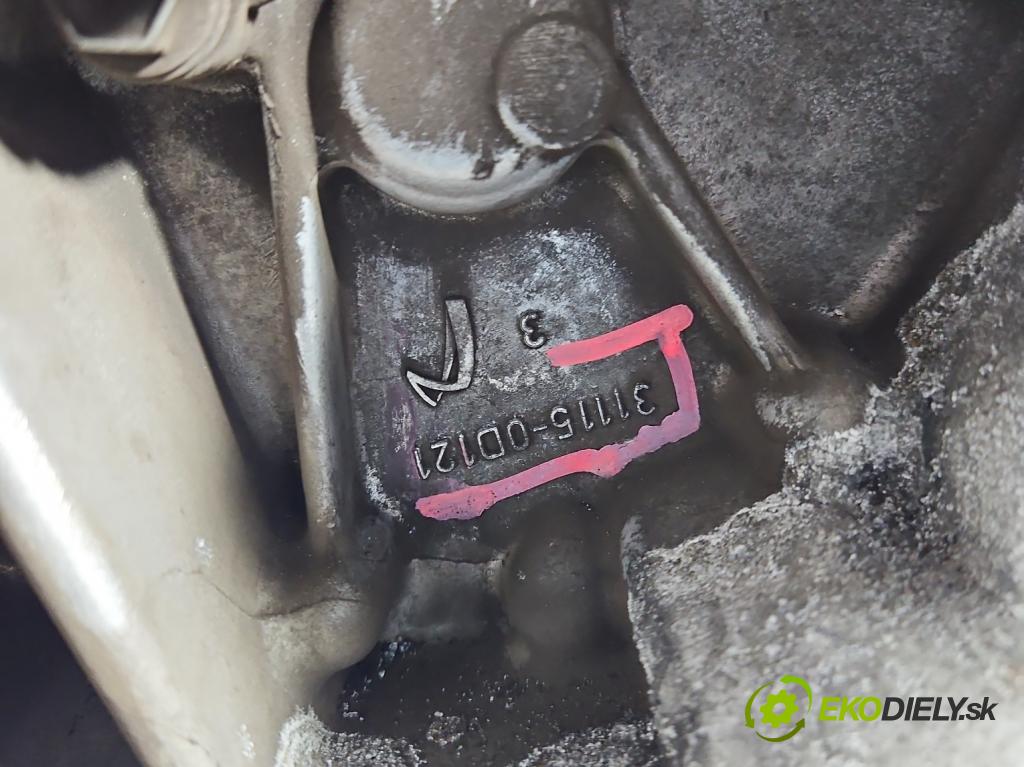 Toyota Corolla E15 2007-2014 1.4 D4D 90 HP manual 66 kW 1364 cm3 4- prevodovka stupeň,rýchlosť manual 31115-0D121