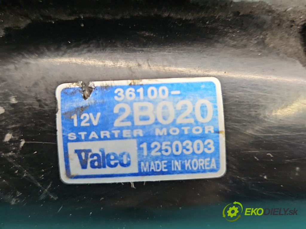 Hyundai I30 I 2007-2012 1.6 16V 122 HP manual 90 kW 1591 cm3 5- štartér 36100-2B020 (Štartéry)