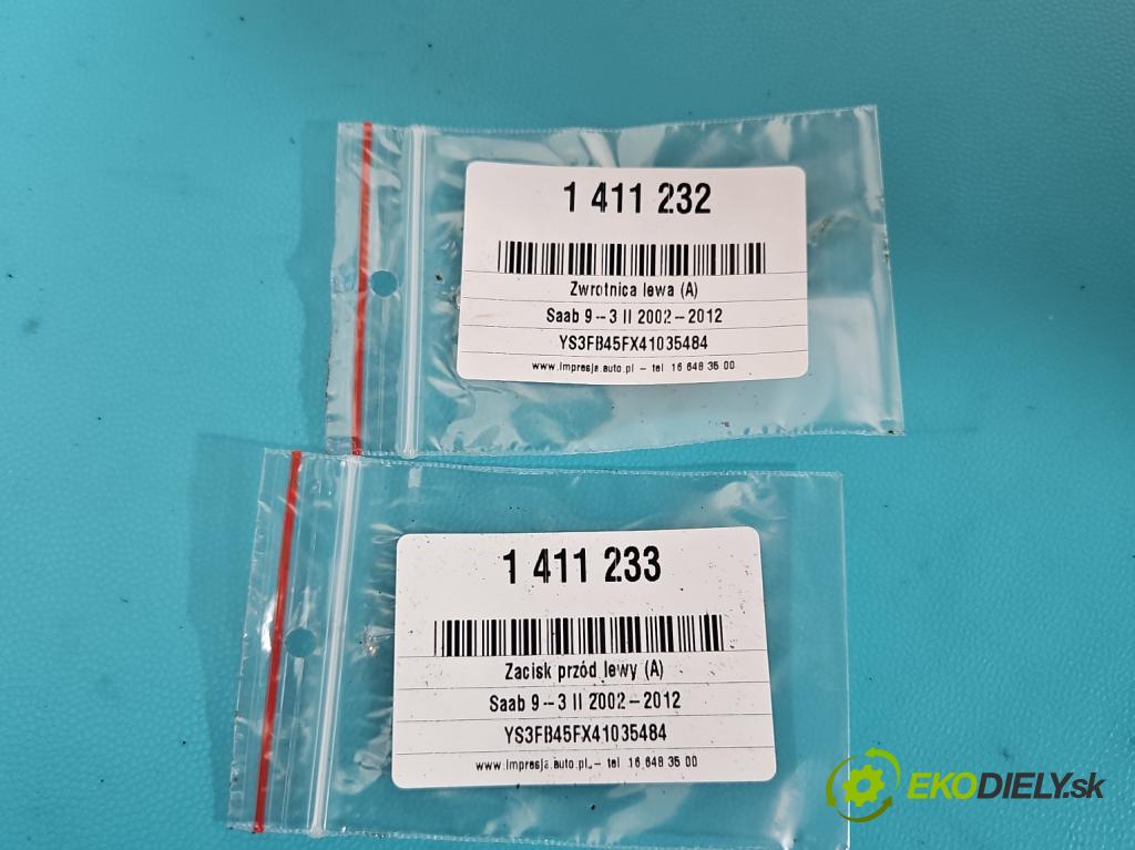 Saab 9-3 II 2002-2012 2.0 16V T 150 HP manual 110 kW 1998 cm3 4- náboj ľavé  (Náboje)