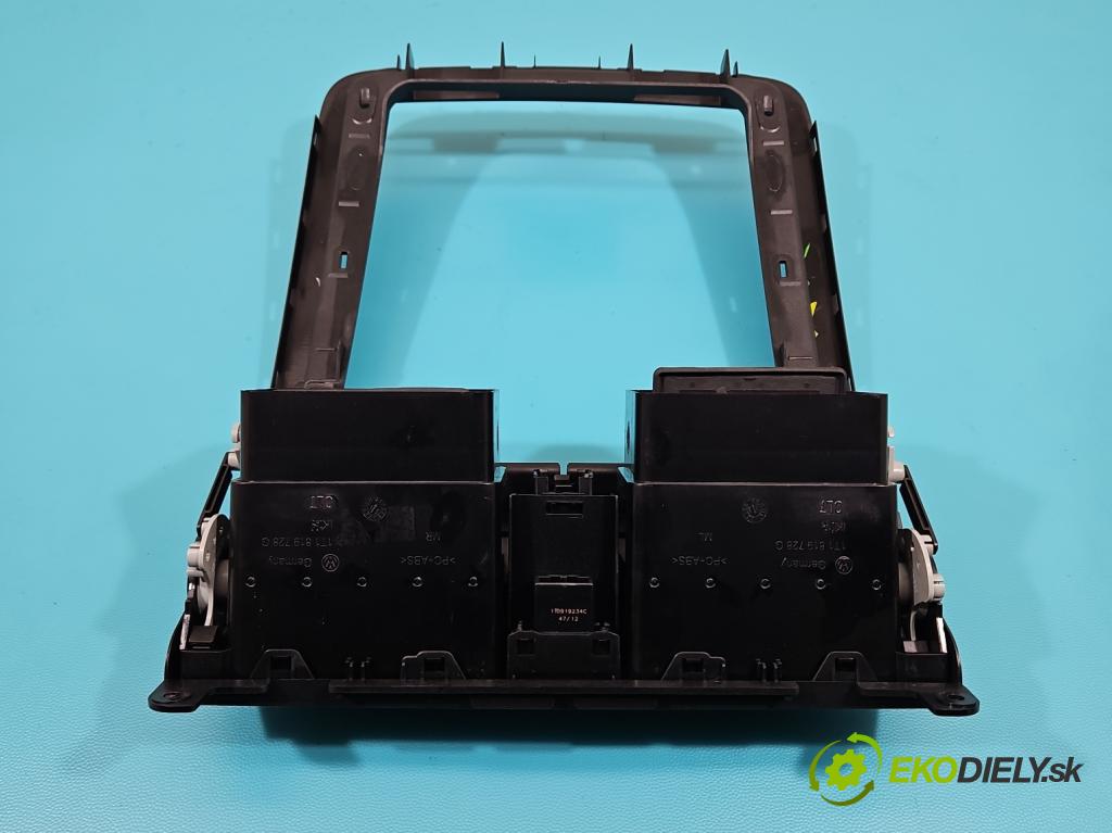 Vw Touran I 2003-2015 1.4 tsi 140 HP manual 103 kW 1390 cm3 5- Mřížka: kúrenia stredová 1T1819728G (Mriežky kúrenia (fukáre))