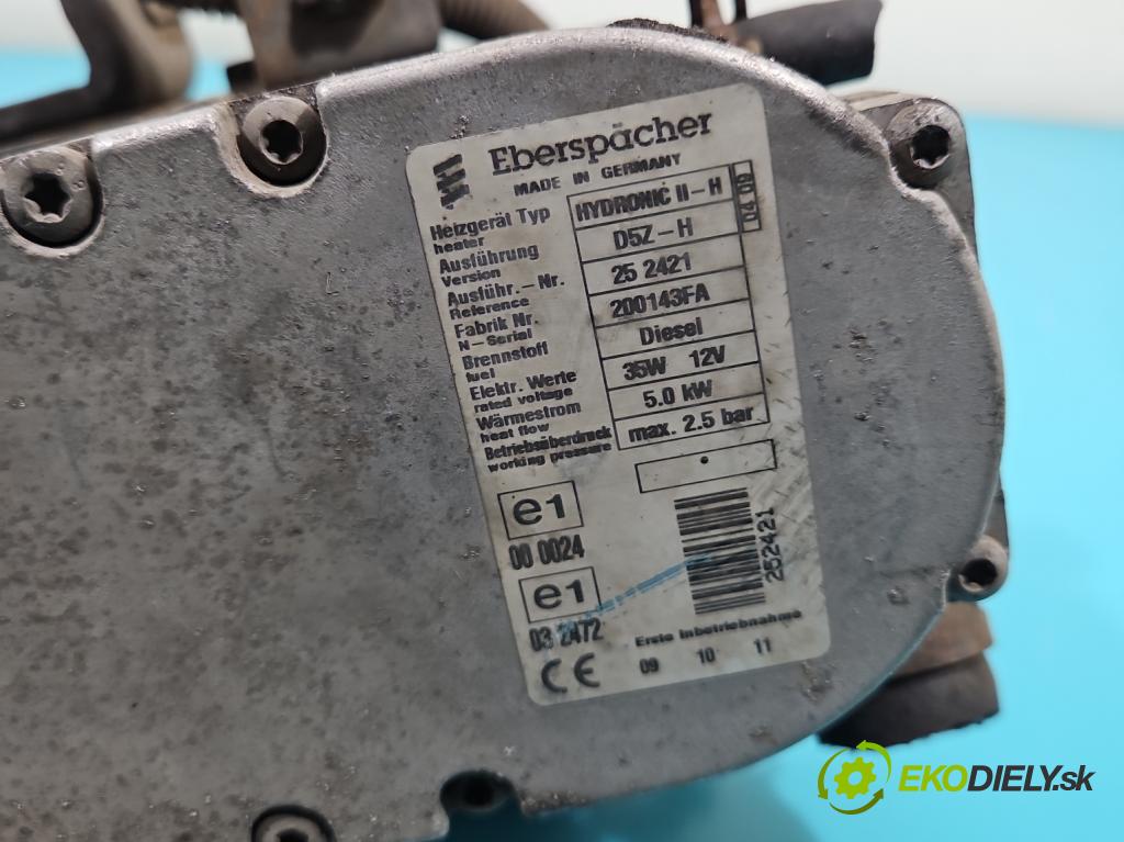 Toyota Corolla E15 2007-2014 1.4 D4D 90 HP manual 66 kW 1364 cm3 4- Webasto 252421 (Webasto (nezávislé kúrenie))