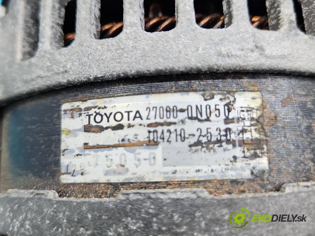 Toyota Corolla E15 2007-2014 1.4 D4D 90 HP manual 66 kW 1364 cm3 4- Alternator 27060-0N050 (Alternátory)