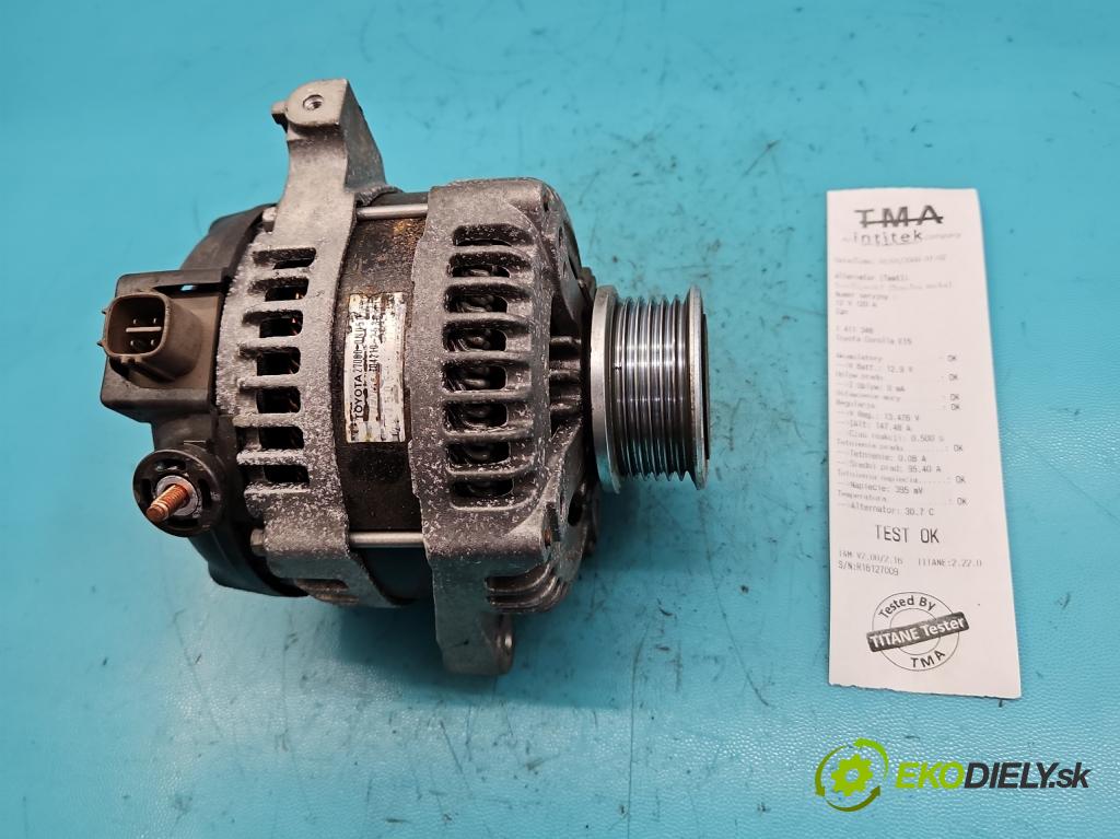 Toyota Corolla E15 2007-2014 1.4 D4D 90 HP manual 66 kW 1364 cm3 4- Alternator 27060-0N050 (Alternátory)